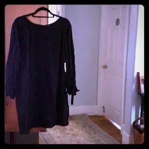 ON black dress 3/4 sleeves w/ bows